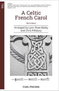 A Celtic French Carol TBB choral sheet music cover Thumbnail